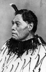 Porträt eines Maori-Mannes, vor 1880